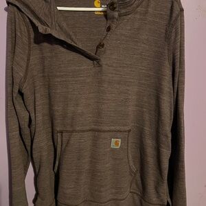 Women’s Carhartt 1/4 button up size XL